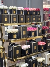 SVB901-9-BOCCIOLI-DI-ROSA-VETRO-NERO-ORO.. SVB901-9-BOCCIOLI-DI-ROSA-VETRO-NERO-ORO..